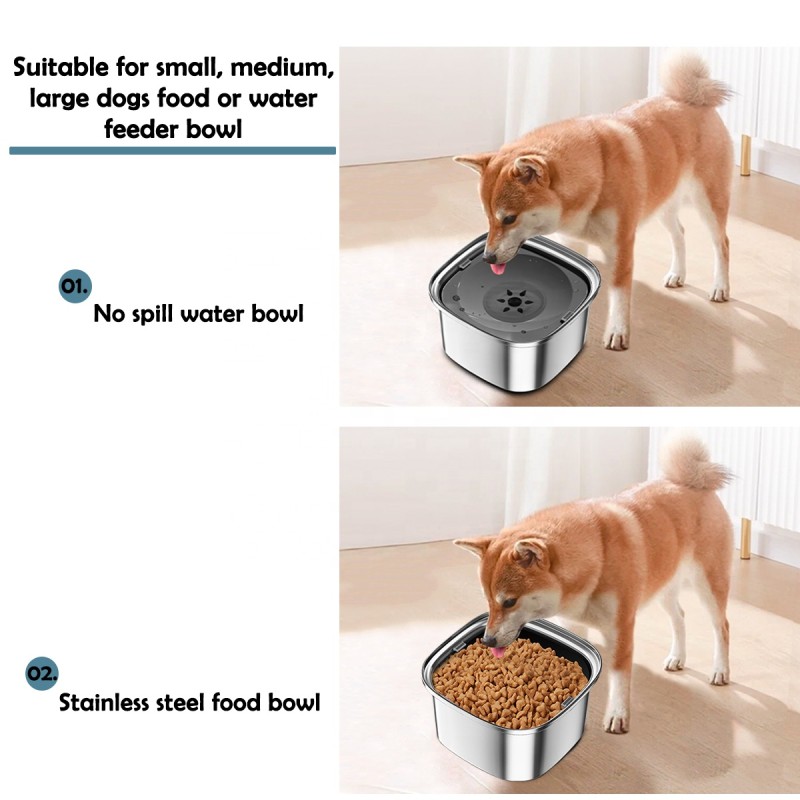 Floating Water Bowl Set Supplier - 2023 New Large 3L Traveling Slow Drinking