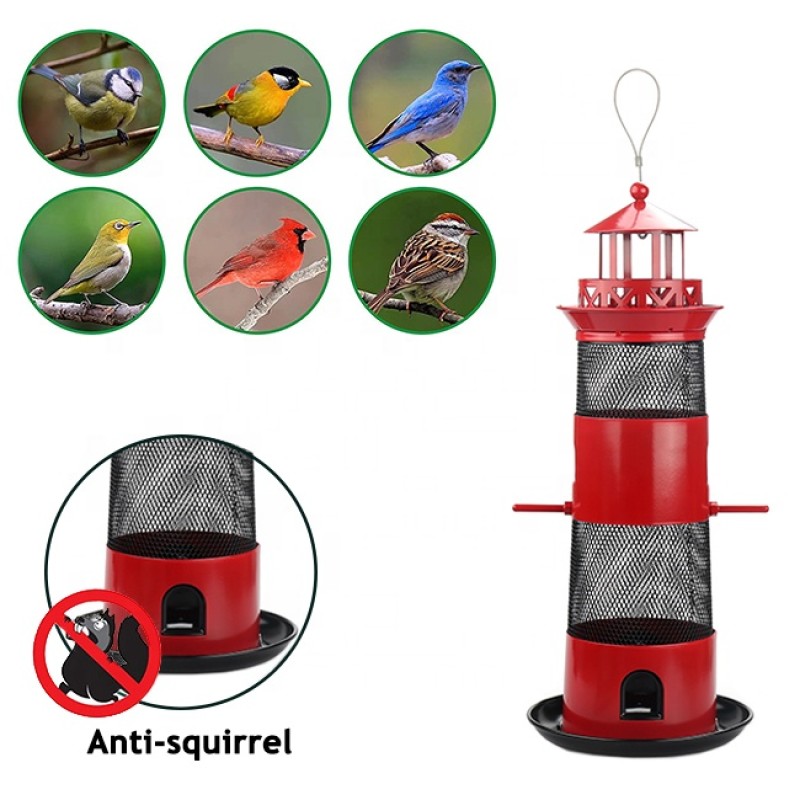 Bird Feeder Supplier - Rainproof Retractable 4lb Seed Capacity Squirrel Proof