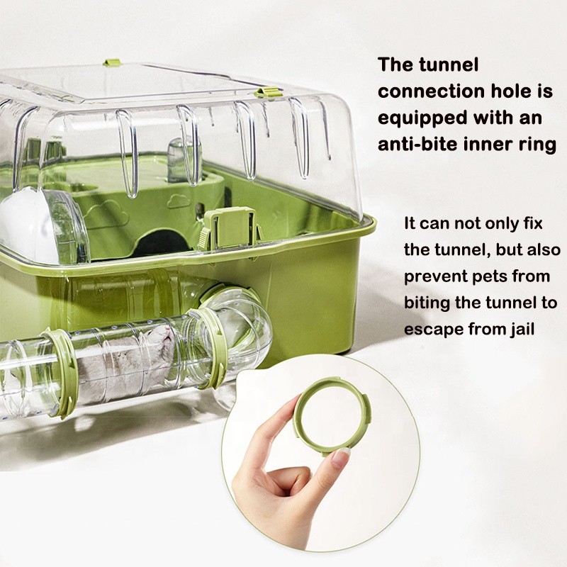 Rodent Cage Supplier - Small Animals House Tube Tunnel Wheel Playing DIY