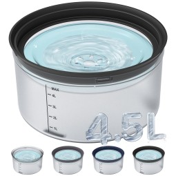 Floating Dog Bowl Supplier - 4.5L Large Capacity Transparent Disk Anti-Splash