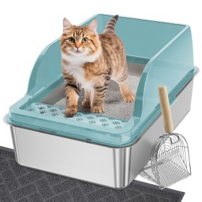 Cat Litter Box Manufacturer - Anti-Urine Leakage XL High Sides Enclosed