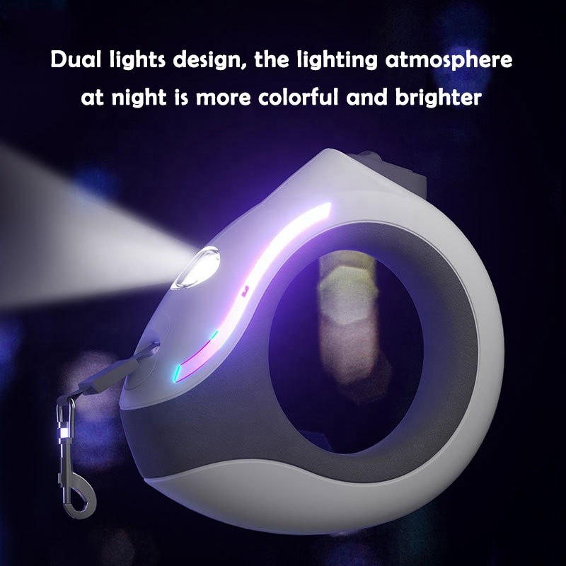 Dog Leash Manufacturer - 10ft Retractable Tangle Free Hands-free LED