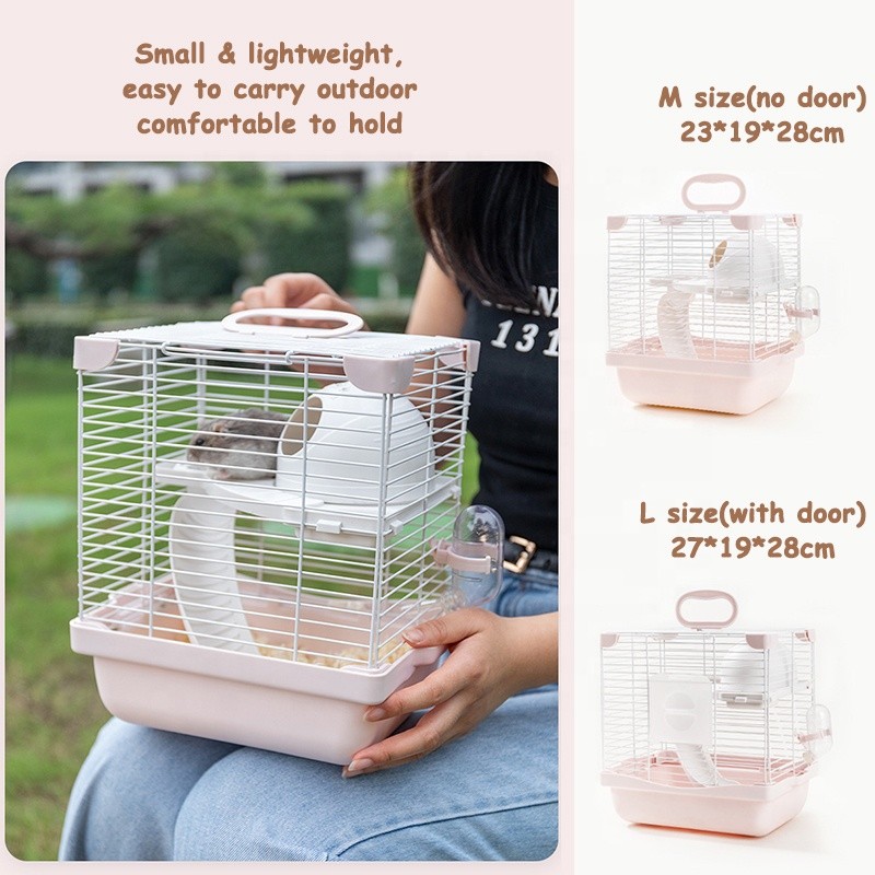 Portable Hamster Cage Factory - Gerbils Rat Dwarf Water Bottle Slide Wire