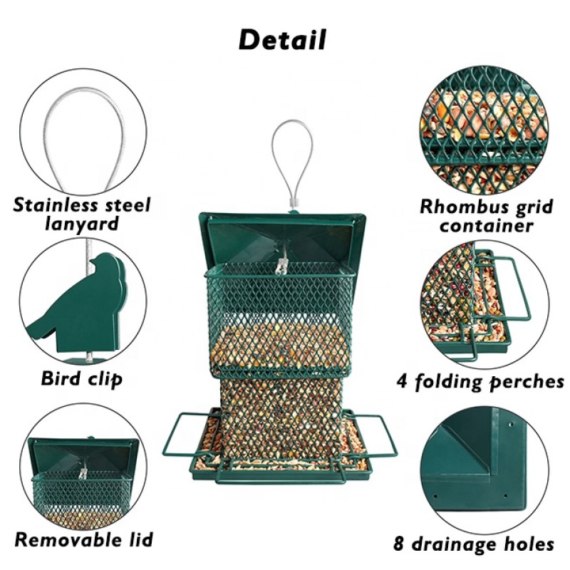 Outdoor Bird Feeder Supplier - Garden Tree 6.2lbs Decorative Automatic