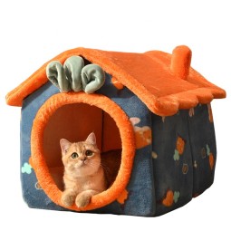 Pet Cave Bed Factory - Luxury Cute Collapsible Removable Washable Cushioned