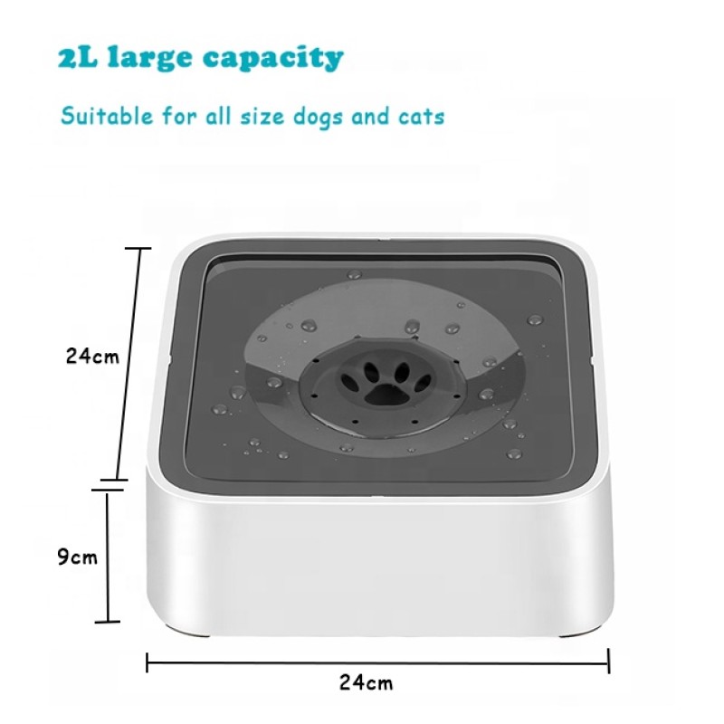 Pet Drinking Bowl Supplier - New Design 2L Travel Floating No-spill