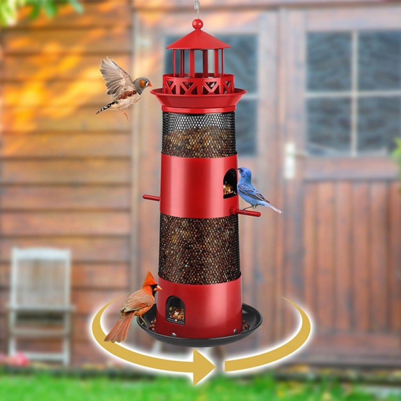 Bird Feeder Supplier - Rainproof Retractable 4lb Seed Capacity Squirrel Proof