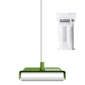 Lint Roller Supplier - Wide Green Reusable Portable Long Handle Carpet