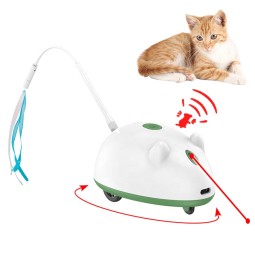 Interactive Cat Toy Supplier - Exercise Game Laser Mice Feather USB Wireless