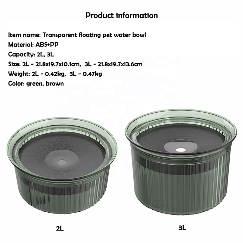 Pet Water Dispenser Supplier - New Round Shape 2L 3L Floating Disk