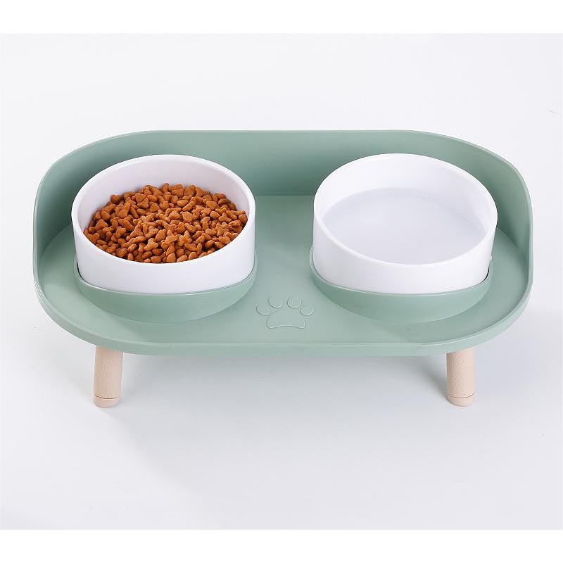 Double Pet Bowl Manufacturer - Modern Leak-Proof Elevated Stand Anti-Upset