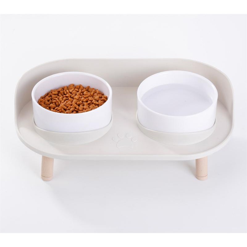 Double Pet Bowl Manufacturer - Modern Leak-Proof Elevated Stand Anti-Upset