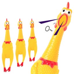 Dog Squeak Toy Manufacturer - Wholesale Cheap 16-42cm Rubber Chicken Bite Resistant