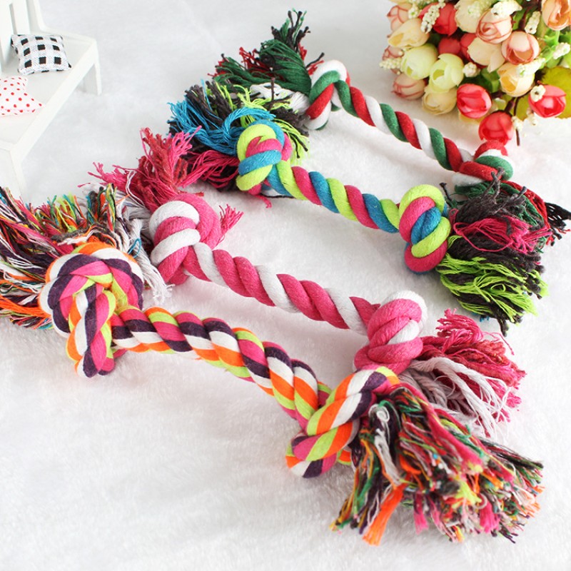 Pet Rope Toy Factory - Medium Double Knot Chew Toy Eco-Friendly Training