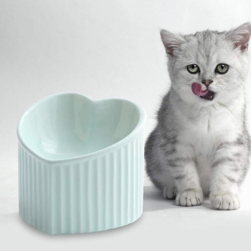 Heart-shaped Bowl Manufacturer - Customizable Ceramic Raised Oblique Mouth Striped