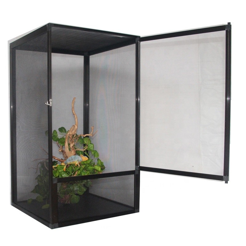 Aluminum Reptile Cage Supplier - Chameleon Alloy Breathable Terrarium Durable
