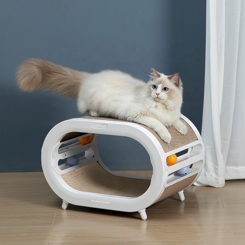 Cat Toy Tower Supplier - Popular Interactive Motorised Turntable Track Balls