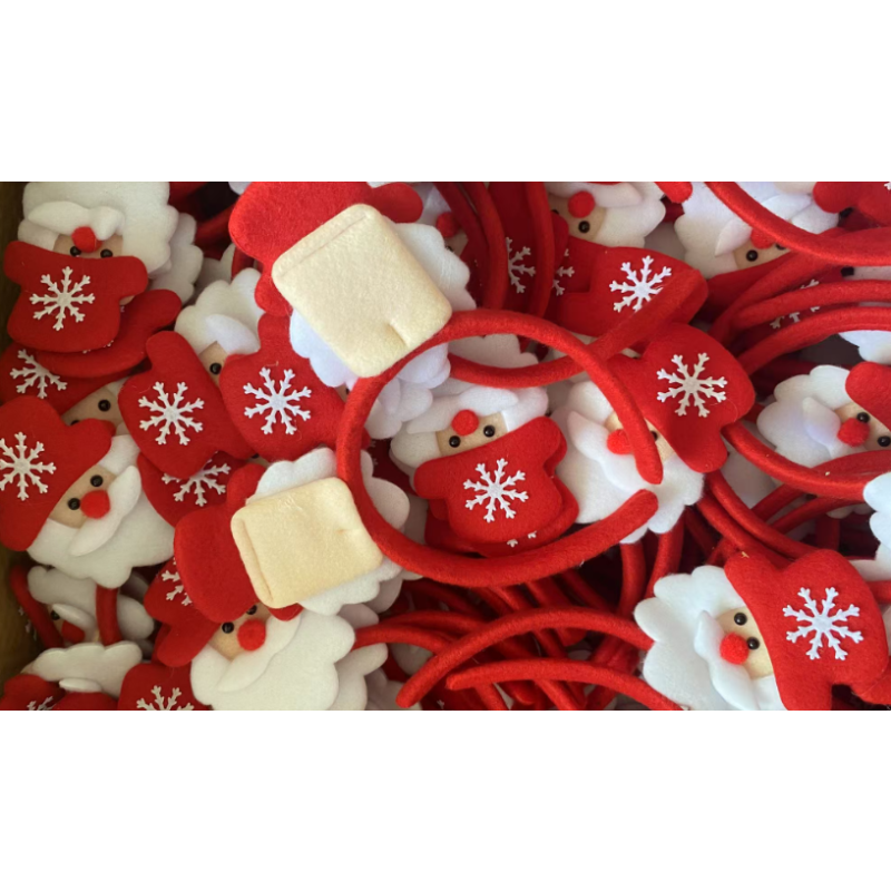 Christmas Hairband Factory - OEM Santa Plush Xmas Party