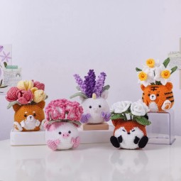 Crochet Plant Factory - OEM Animal Base Rose Tulip