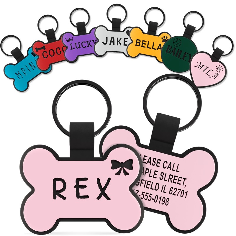 Pet Tag Factory - OEM Round Heart Bone Rubber