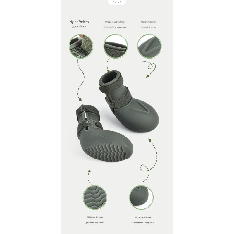 Dog Shoes Factory - OEM Waterproof Anti-drop Rain Boots