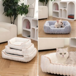Pet Bed Factory - OEM Thickened Straight Square Anti-slip