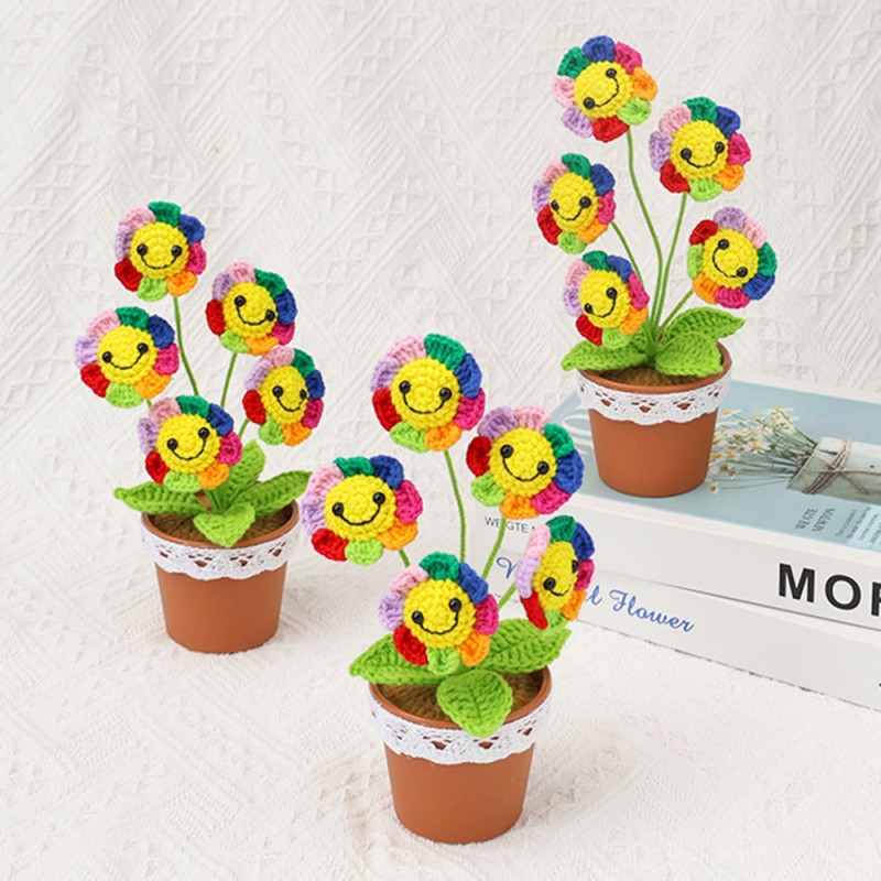 Sunflower Plant Manufacturer - OEM Colorful Positive Crochet