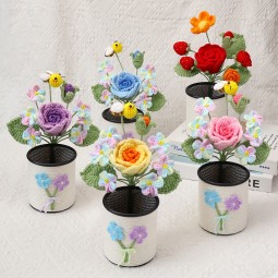 Crochet Bouquet Factory - OEM Sunflower Pencil Case Stand