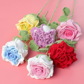 Crochet Flower Manufacturer - OEM Thailand Milk Cotton Rose