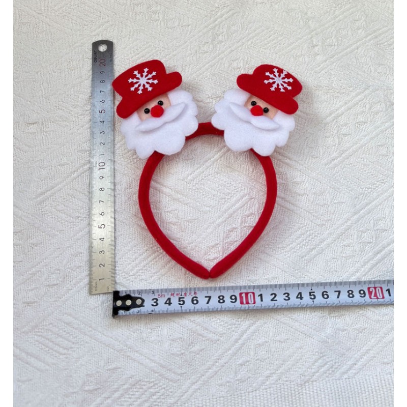 Christmas Hairband Factory - OEM Santa Plush Xmas Party