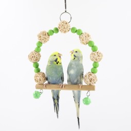Bird Toy Manufacturer - OEM Wooden Hanging Swing Bite