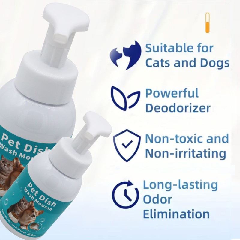 Pet Dish Wash Factory - OEM New 300ml Portable Mousse