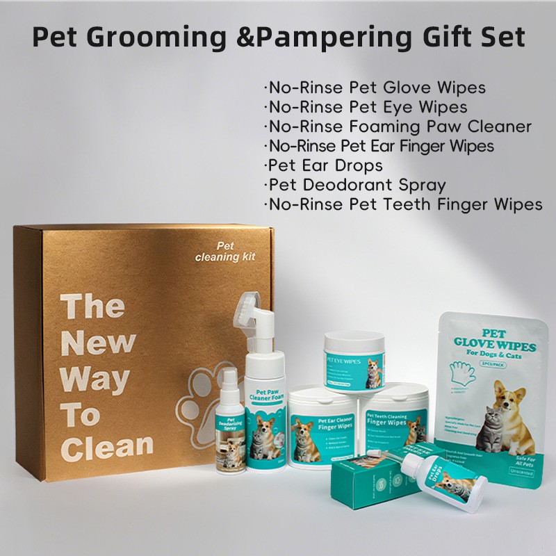 Pet Wipes Set Factory - OEM New Arrival Natural Gift Box