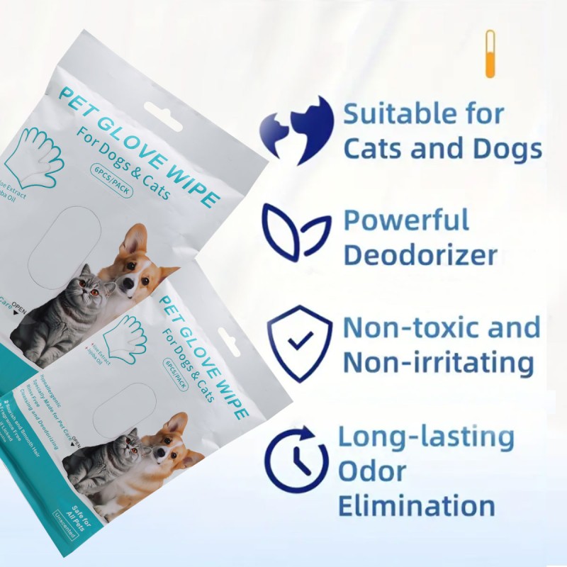 Pet Cleaning Gloves Manufacturer - OEM Custom Thick Plant Based