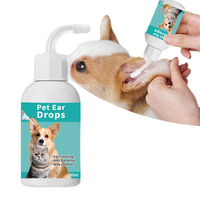 Pet Ear Drops Manufacturer - OEM Gentle Formula 60ml Clean