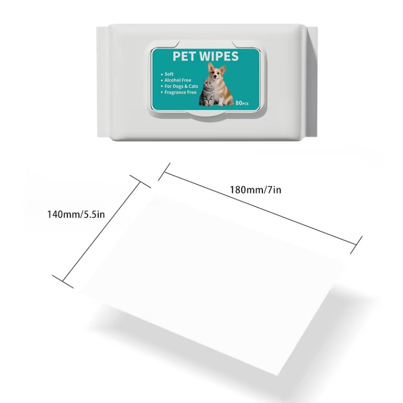 Pet Cleaning Wipes Manufacturer - OEM Custom Brand 80 Pcs