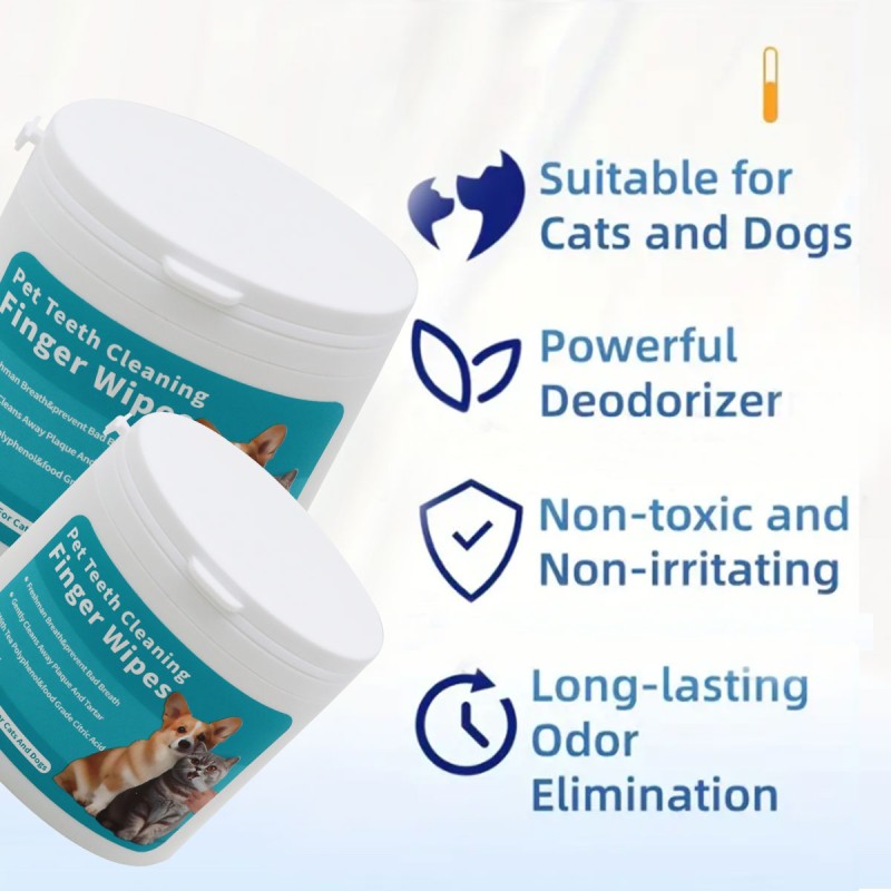 Pet Teeth Wipes Manufacturer - OEM Custom No Rinse Whitening