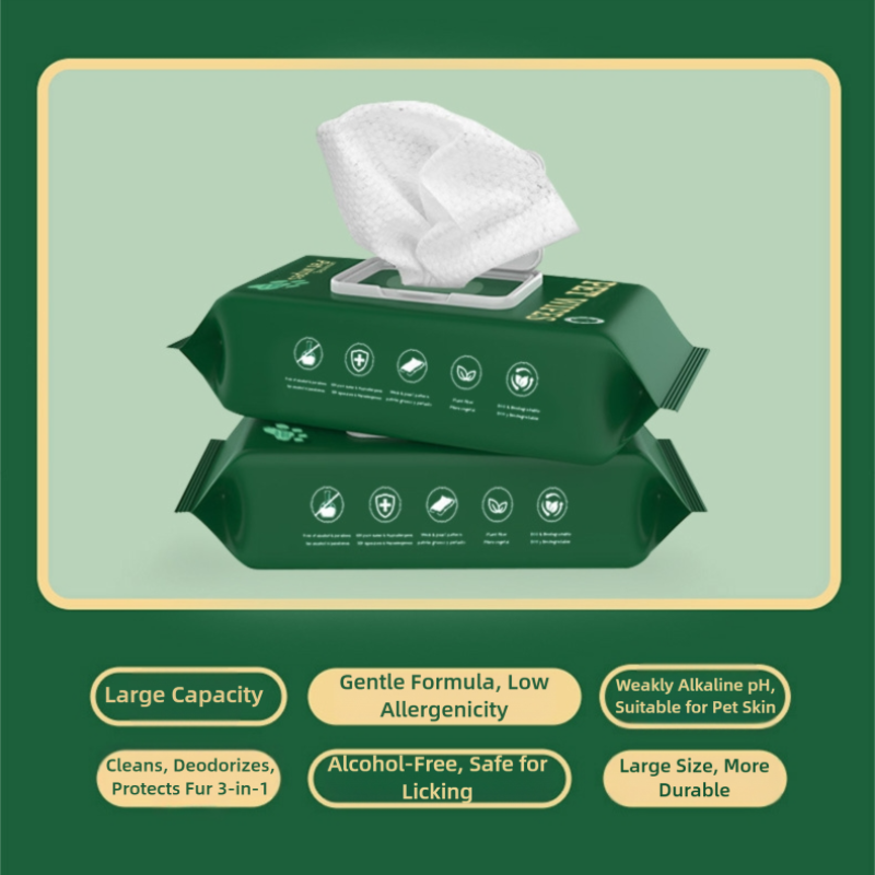 Pet Wipes Factory - OEM Custom Logo Biodegradable Plant