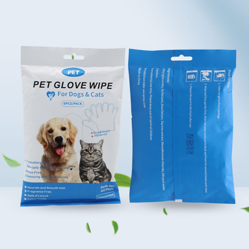 Pet Glove Wipes Manufacturer - OEM Biodegradable Organic Non