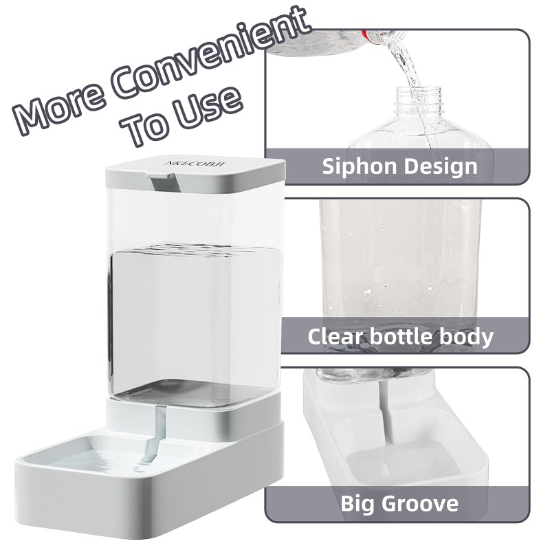 Pet Feeder Set Manufacturer - OEM 3.8L Automatic Rounded