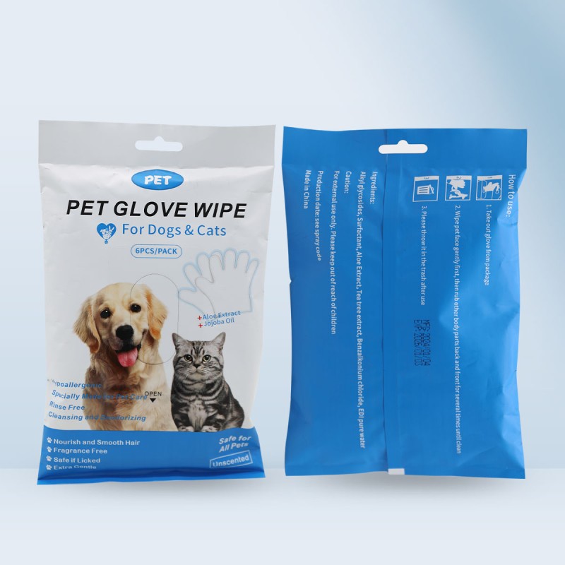 Pet Glove Wipes Manufacturer - OEM Biodegradable Organic Non