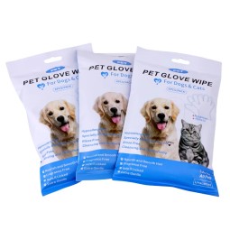 Pet Glove Wipes Manufacturer - OEM Biodegradable Organic Non