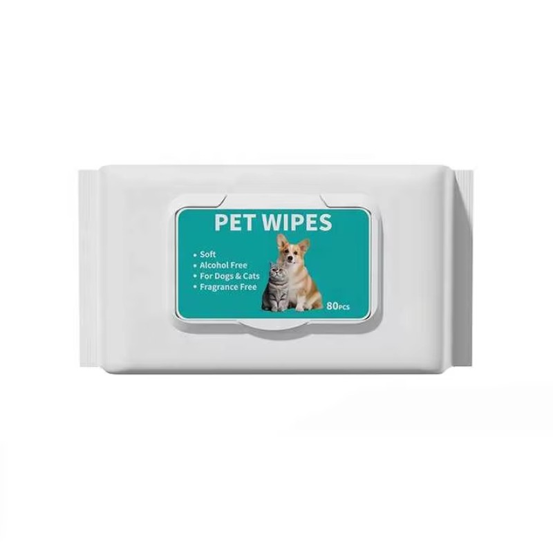 Pet Cleaning Wipes Manufacturer - OEM Custom Brand 80 Pcs