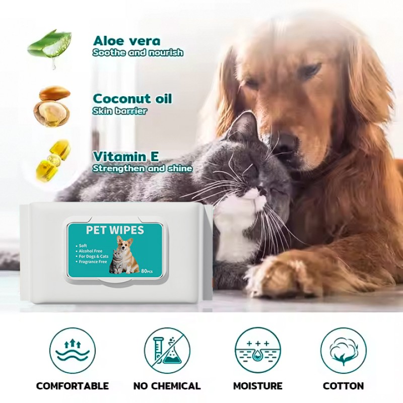 Pet Grooming Wipes Manufacturer - OEM Custom Alcohol-Free
