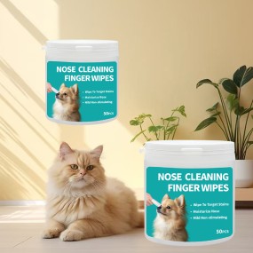 Pet Nose Wipes Manufacturer - OEM In Stock Moisturizing Finger