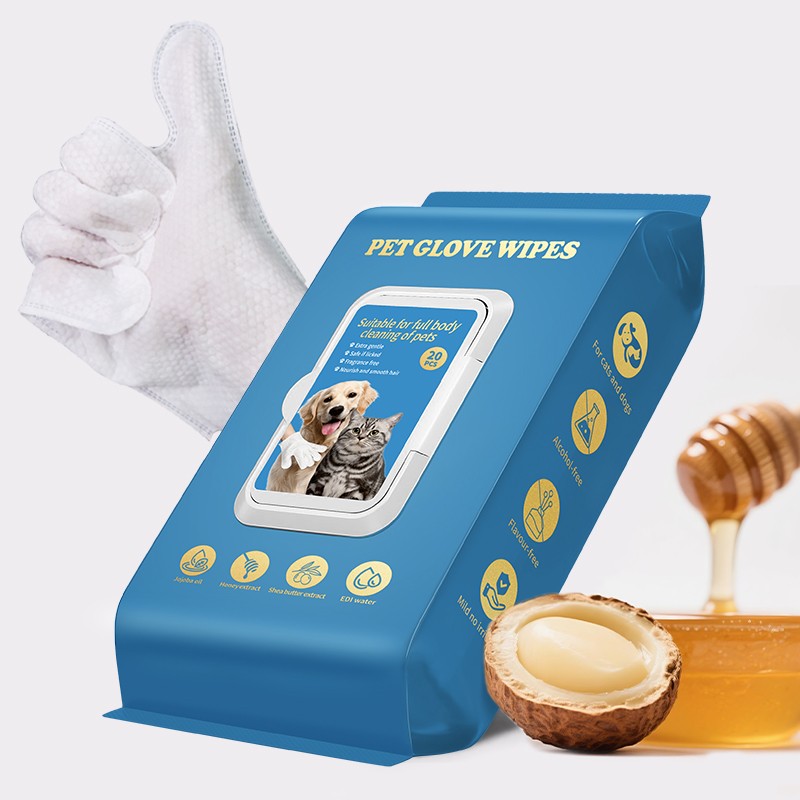 Pet Grooming Gloves Manufacturer - OEM 20pcs Luxury Biodegradable