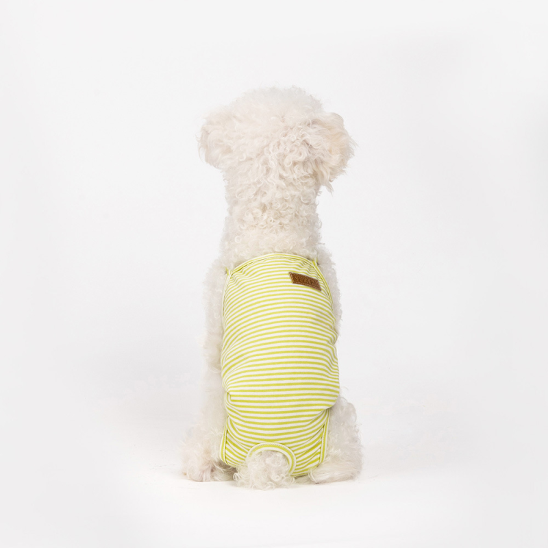 Solid Cotton One-Piece Strap Pet Physiological Pants for Female Dogs Modern Teddy Anti-Harassment Menstrual Safety Pants for