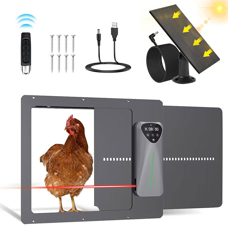 Automatic Chicken Coop Door Manufacturer - Solar Rechargeable Remote Timer Sensor