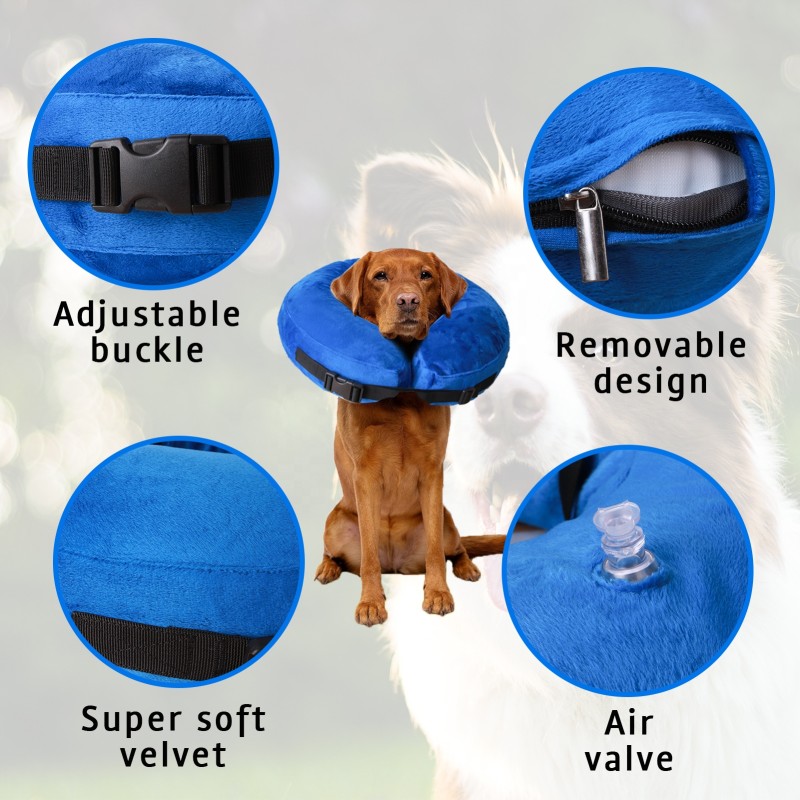 Inflatable Pet Collar Manufacturer - Soft Donut Cone Alternative After Surgery