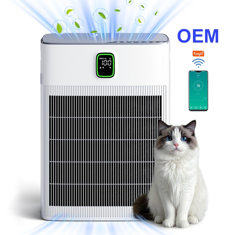 Air Purifier for Pets Supplier - OEM Wholesale Wi-Fi Odor Control PM2.5 Monitor